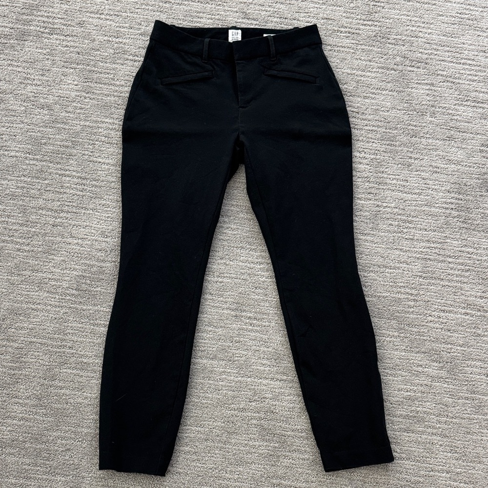 GAP Curvy Signature Skinny Ankle Pants Black Sz 4
